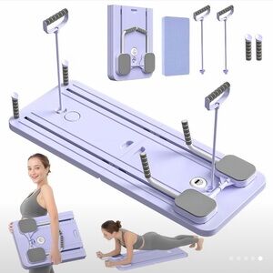Pilates Reformer Set Multifunctional And Foldable 5-in-1 Pilates Slide Board